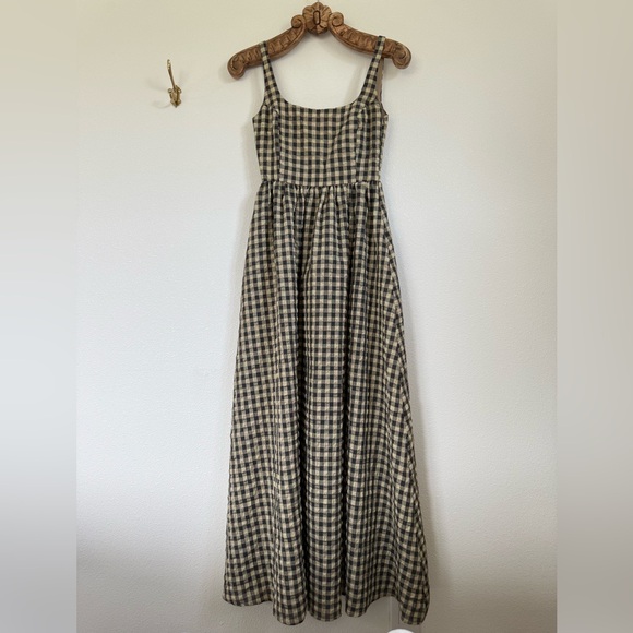 Princess Polly Black and White Gingham Maxi Dress - Picture 2 of 9